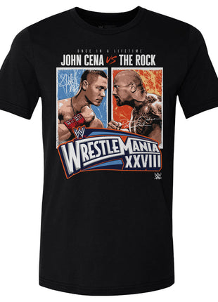 WrestleMania 28 John Cena Vs. The Rock Match WWE Men's Cotton T-Shirt