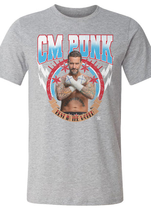 CM Punk Best In The World Pose Men's WWE Cotton T-Shirt