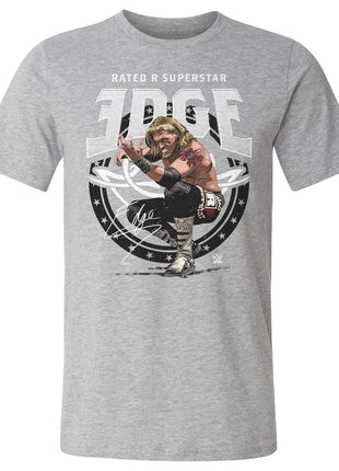Grey Shirt Rated R Edge Rated R Superstar WWE Men's Cotton T-Shirt – Signed By Superstars