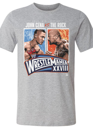 WrestleMania 28 John Cena Vs. The Rock Match WWE Men's Cotton T-Shirt