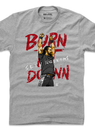 Seth Rollins Burn It Down WWE Men's Cotton T-Shirt