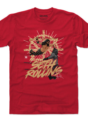 T-shirt en coton pour homme Seth Rollins Flying WWE