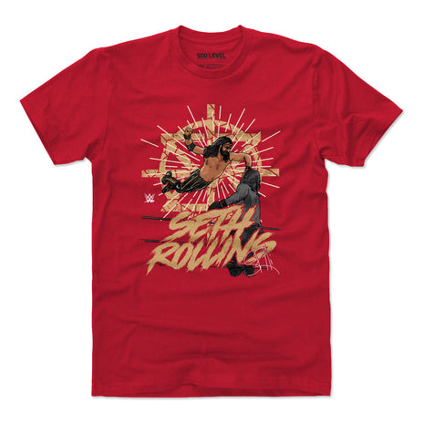 Seth Rollins Flying WWE Men's Cotton T-Shirt