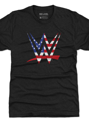 WWE Logo American Flag Men's WWE Premium T-Shirt