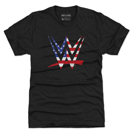 WWE Logo American Flag Men's WWE Premium T-Shirt