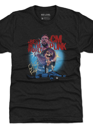 CM Punk Stencil Men's WWE Premium T-Shirt