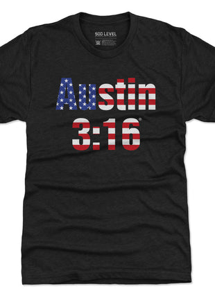 Stone Cold Steve Austin WWE 316 American Flag Men's WWE Premium T-Shirt