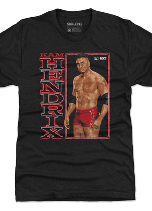 Kam Hendrix WWE Vertical Name Men's WWE Premium T-Shirt
