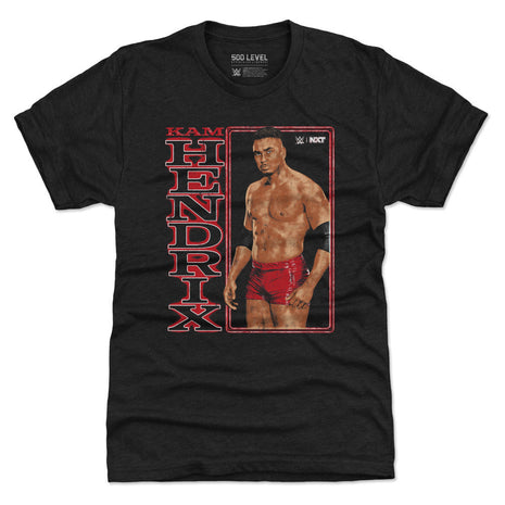 Kam Hendrix WWE Vertical Name Men's WWE Premium T-Shirt