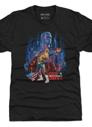 Cody Rhodes Flames Men's WWE Premium T-Shirt