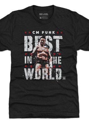 CM Punk Best In The World Vector Men's WWE Premium T-Shirt