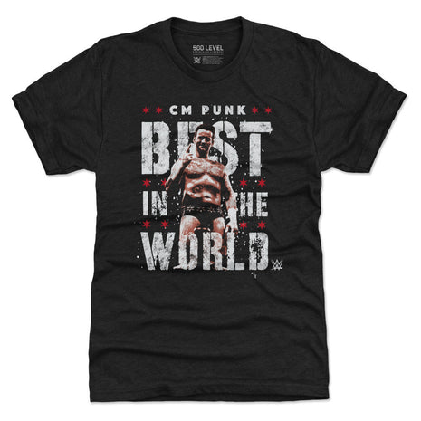 CM Punk Best In The World Vector Men's WWE Premium T-Shirt