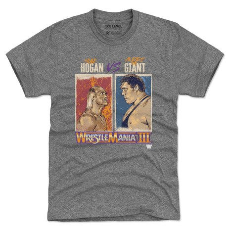 WrestleMania III Hulk Hogan Vs. Andre The Giant WWE Men's Premium T-Shirt