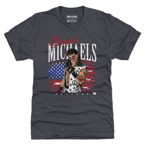 Shawn Michaels American Flag WWE Men's Premium T-Shirt