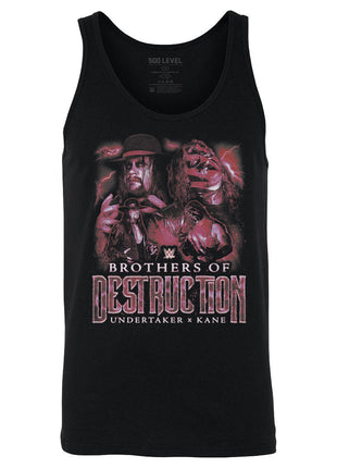 Undertaker & Kane Brothers Of Destruction Vintage Men's WWE Tank Top