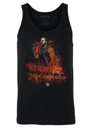 Tama Tonga WWE Flames Men's WWE Tank Top