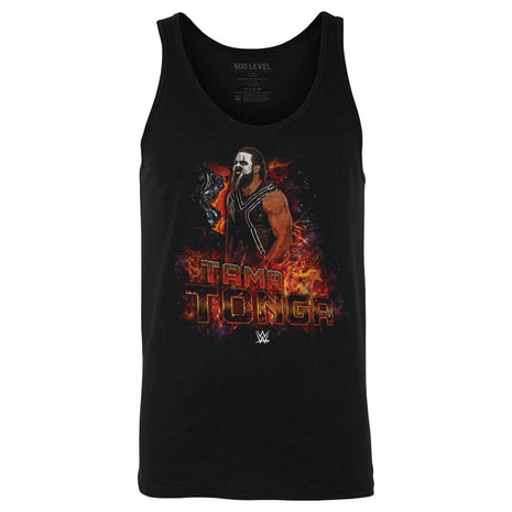Tama Tonga WWE Flames Men's WWE Tank Top