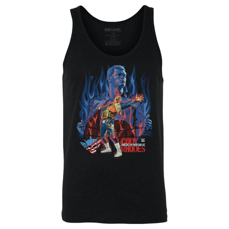 Cody Rhodes Flames Men's WWE Tank Top