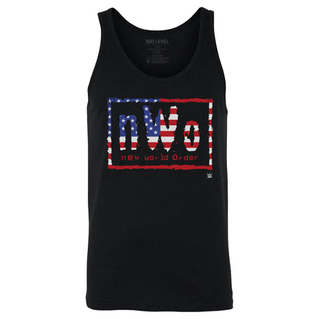 nWo WWE Logo American Flag Men's WWE Tank Top