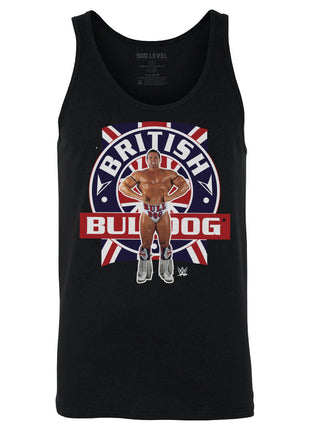 British Bulldog Flag Pose Men's WWE Tank Top