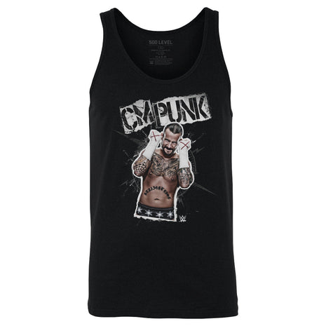 CM Punk Grunge Men's WWE Tank Top
