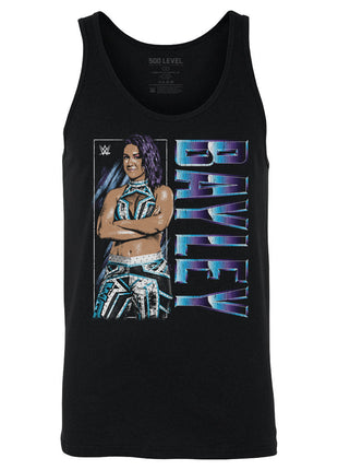 Bayley WWE Vertical Name Men's WWE Tank Top