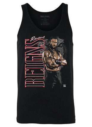 Roman Reigns WWE Vertical Name Men's WWE Tank Top