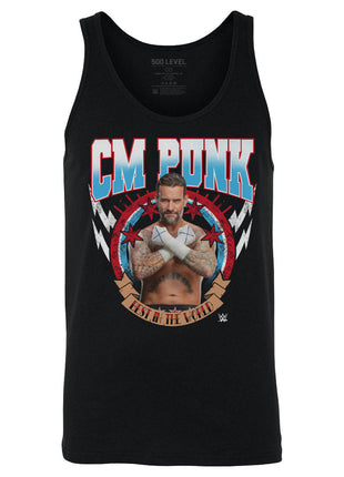 CM Punk Best In The World Pose Men's WWE Tank Top