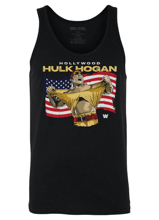 Hulk Hogan Hollywood Flag Men's WWE Tank Top