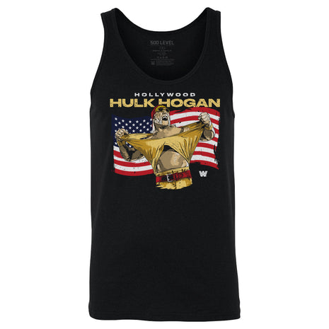 Hulk Hogan Hollywood Flag Men's WWE Tank Top