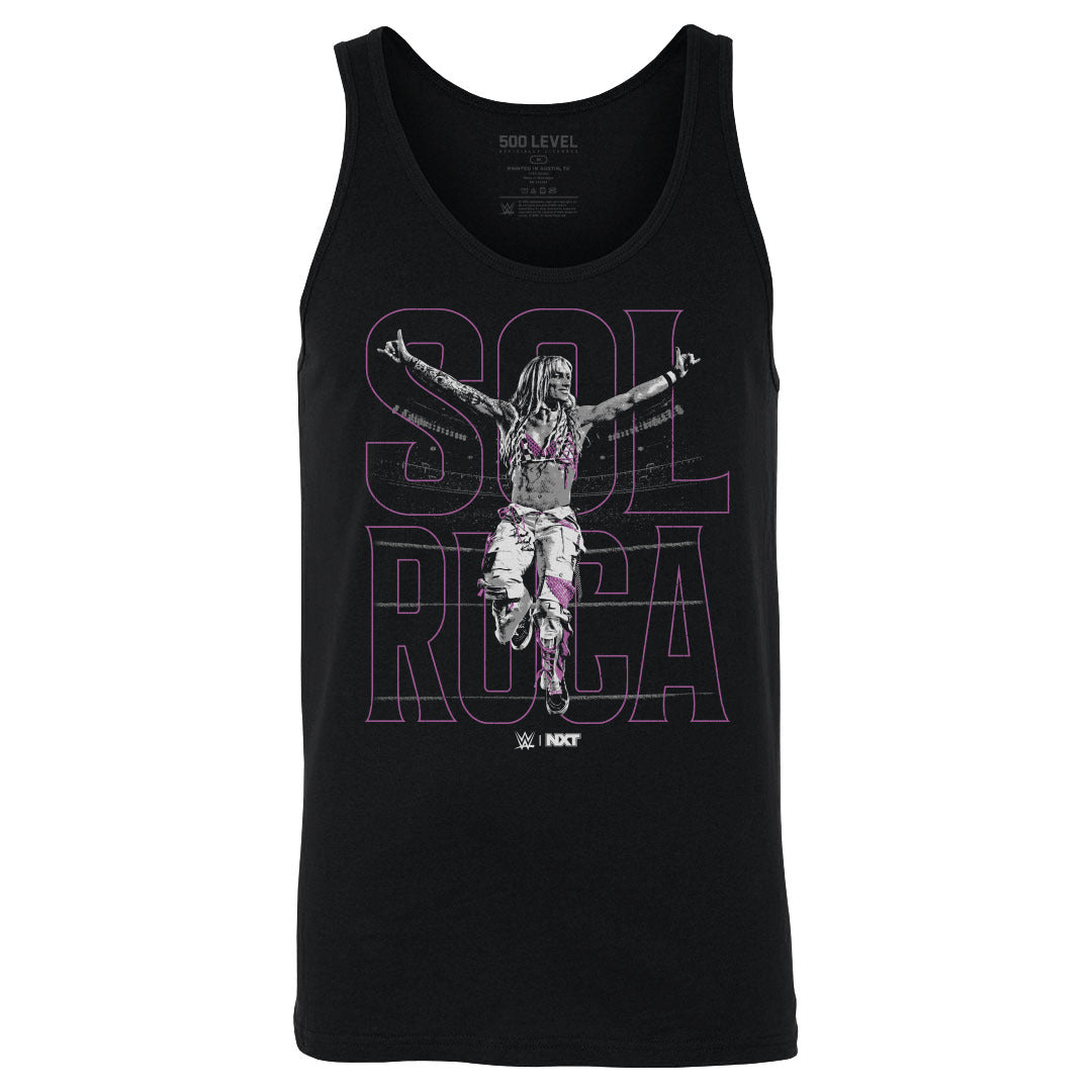 Sol Ruce Merchandise Sol Ruca WWE Name Outline Men's WWE Tank Top – Signed By Superstars