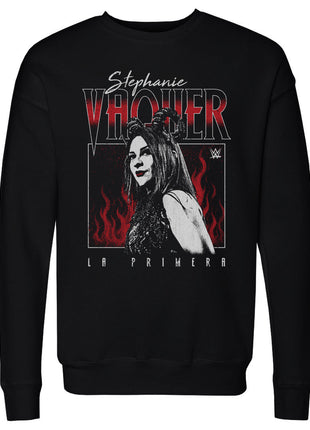 Stephanie Vaquer La Primera Flames Men's WWE Crewneck Sweatshirt