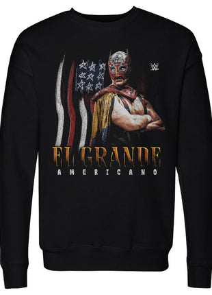 El Grande Americano WWE Flag Grunge Men's WWE Crewneck Sweatshirt