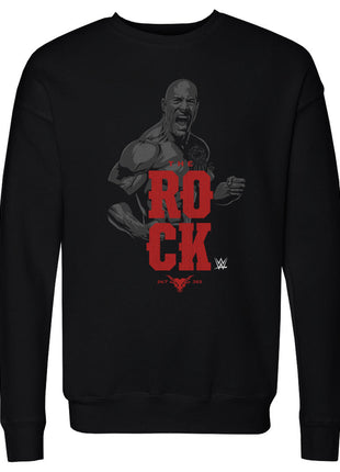 The Rock Vector WWE Men's Crewneck Sweatshirt