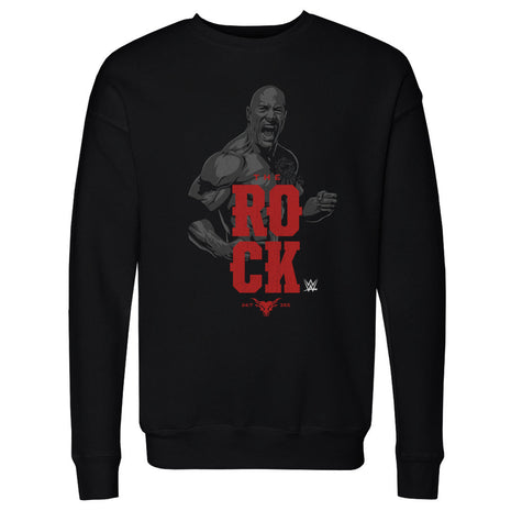 The Rock Vector WWE Men's Crewneck Sweatshirt
