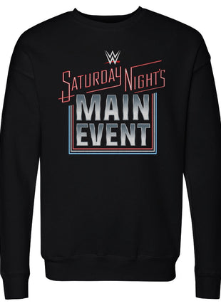 WWE Saturday Night's Main Event 2024 Logo Men's WWE Crewneck Sweatshirt