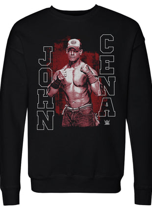 John Cena Red Monochrome WWE Men's Crewneck Sweatshirt