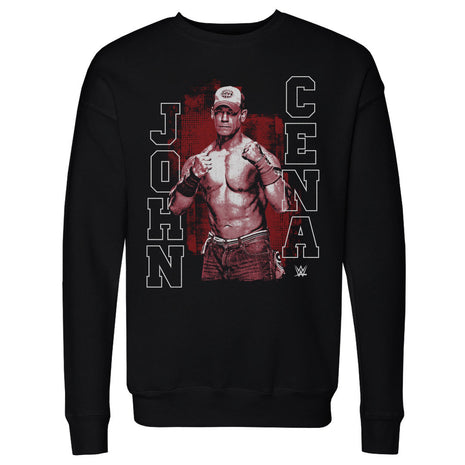 John Cena Red Monochrome WWE Men's Crewneck Sweatshirt