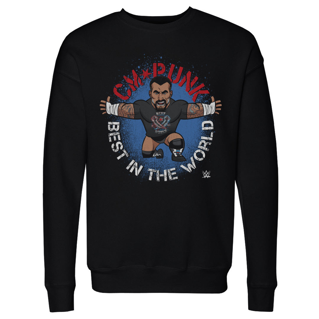 Sudadera de cuello redondo para hombre CM Punk BIG SHOTS Pose WWE