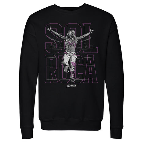 Sol Ruca WWE Name Outline Men's WWE Crewneck Sweatshirt