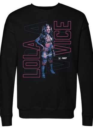 Lola Vice Vertical Outline WWE Men's Crewneck Sweatshirt