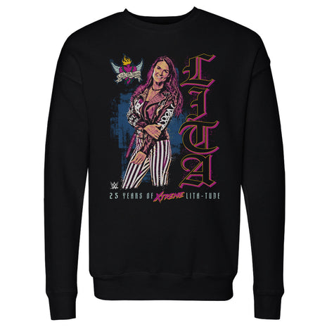 Lita 25th Anniversary Vertical WWE Men's Crewneck Sweatshirt