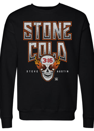 Stone Cold Steve Austin Fire Skull WHT