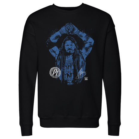 A.J. Styles WWE Splatter Men's WWE Crewneck Sweatshirt
