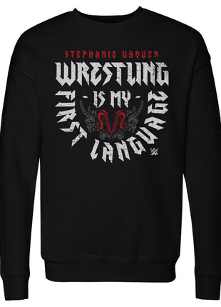 Stephanie Vaquer First Language Men's WWE Crewneck Sweatshirt