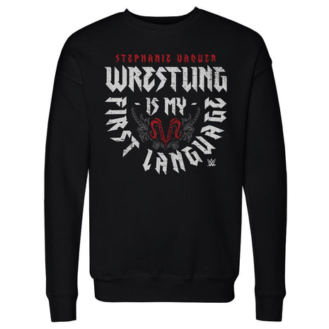 Stephanie Vaquer First Language Men's WWE Crewneck Sweatshirt