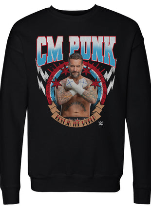 CM Punk Best In The World Pose Men's WWE Crewneck Sweatshirt