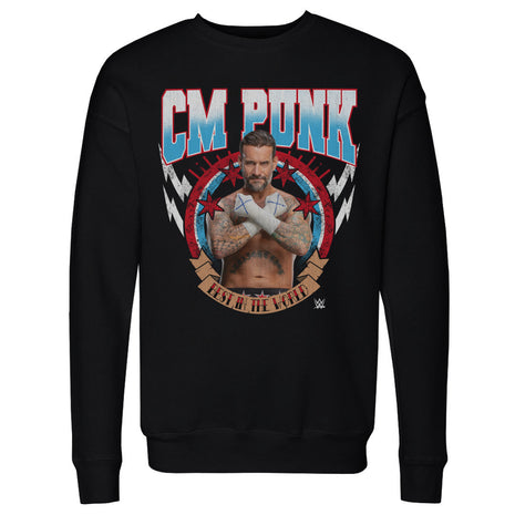 CM Punk Best In The World Pose Men's WWE Crewneck Sweatshirt