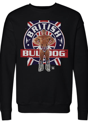 British Bulldog Flag Pose Men's WWE Crewneck Sweatshirt