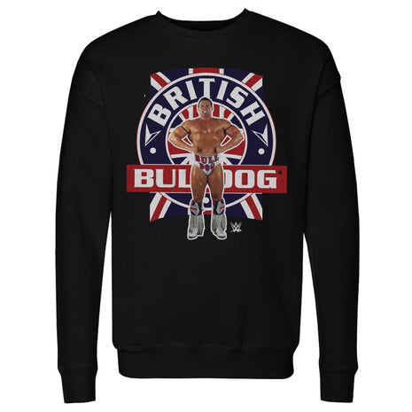 British Bulldog Flag Pose Men's WWE Crewneck Sweatshirt